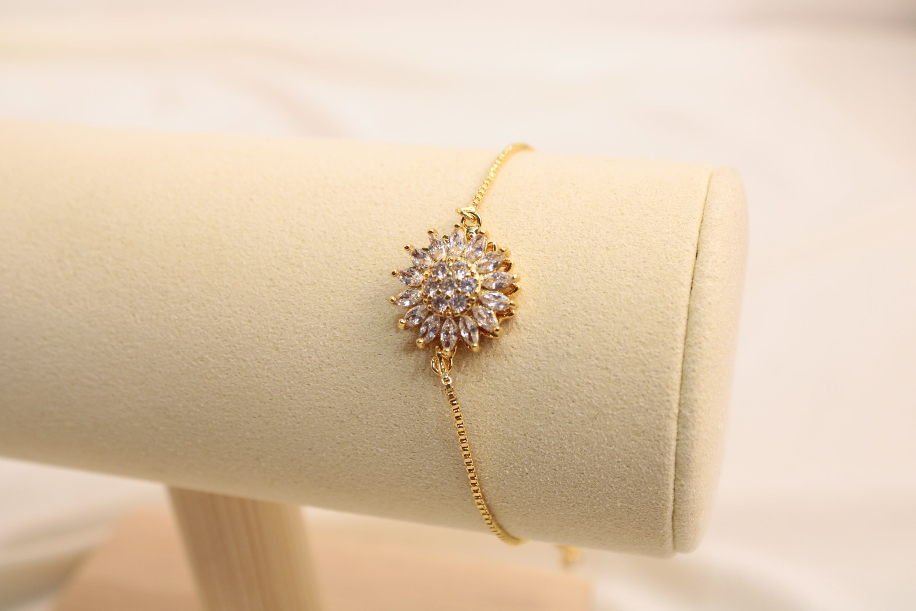 Pulsera Ajustable De Girasol Antiestrés