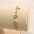 Pulsera Ajustable De Corazón Y Perla