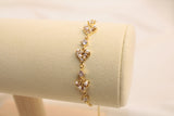 Pulsera Ajustable De Corazón Y Perla