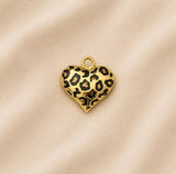 Charm / Dije De Corazón Animal Print