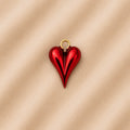 Charm / Dije De Corazón Rojo Perlado