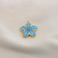 Charm / Dije De Flor Celeste