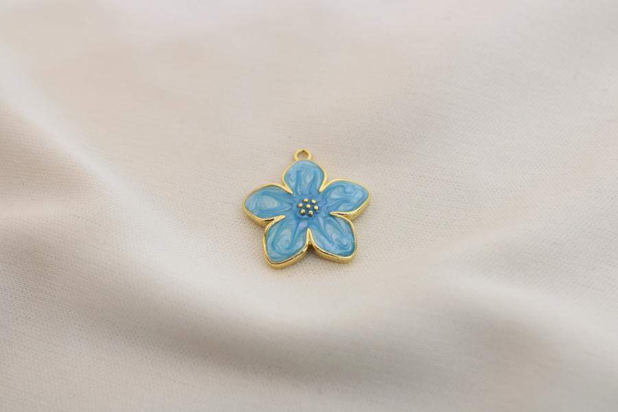 Charm / Dije De Flor Celeste