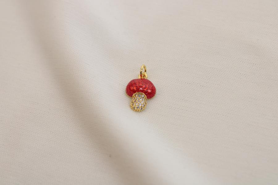 Charm / Dije De Hongo Con Brillo