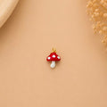 Charm / Dije De Hongo Blanco Con Rojo