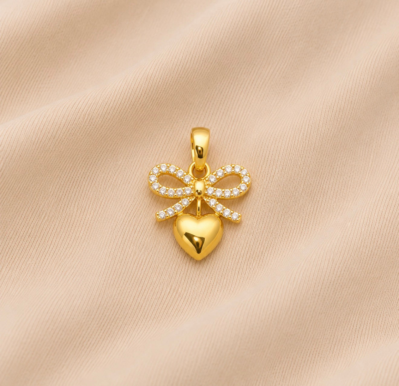 Charm / Dije De Lazo Y Corazón
