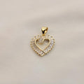 Charm / Dije De Corazón Con Zirconia