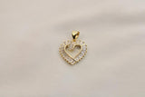 Charm / Dije De Corazón Con Zirconia