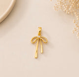 Charm / Dije De Lazo Con Zirconia En El Centro