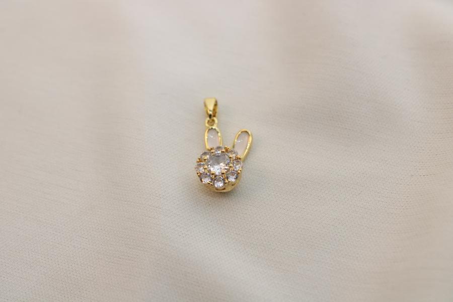 Charm / Dije De Conejo Brillante