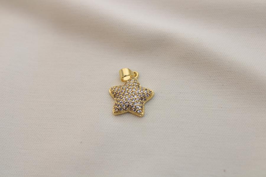 Charm / Dije De Estrella Brillante