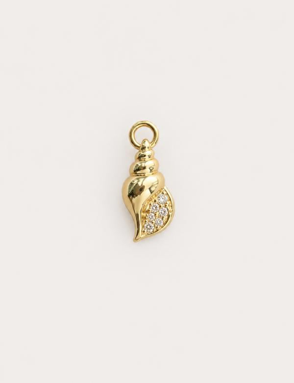 Charm / Dije De Concha Con Zirconia