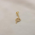 Charm / Dije De Serpiente Pequeña Con Zirconia