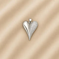 Charm / Dije De Corazón Mitad Brillante