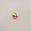 Charm / Dije De Corazón Con Cereza