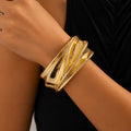 Brazalete Chunky Arrugado Delgado
