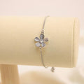 Pulsera Ajustable De Flor Con Brillo