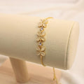 Pulsera Ajustable De Tres Flores