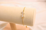 Pulsera Ajustable De Lazo Con Zirconia