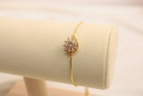 Pulsera Ajustable Antiestrés Con Zirconia