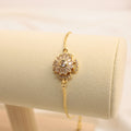 Pulsera Ajustable Antiestrés Con Zirconia