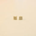 Arete Cuadrado Con Brillo