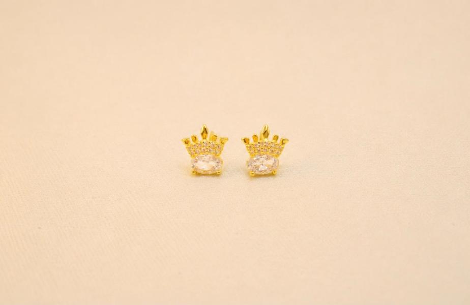 Arete De Corona Con Zirconia
