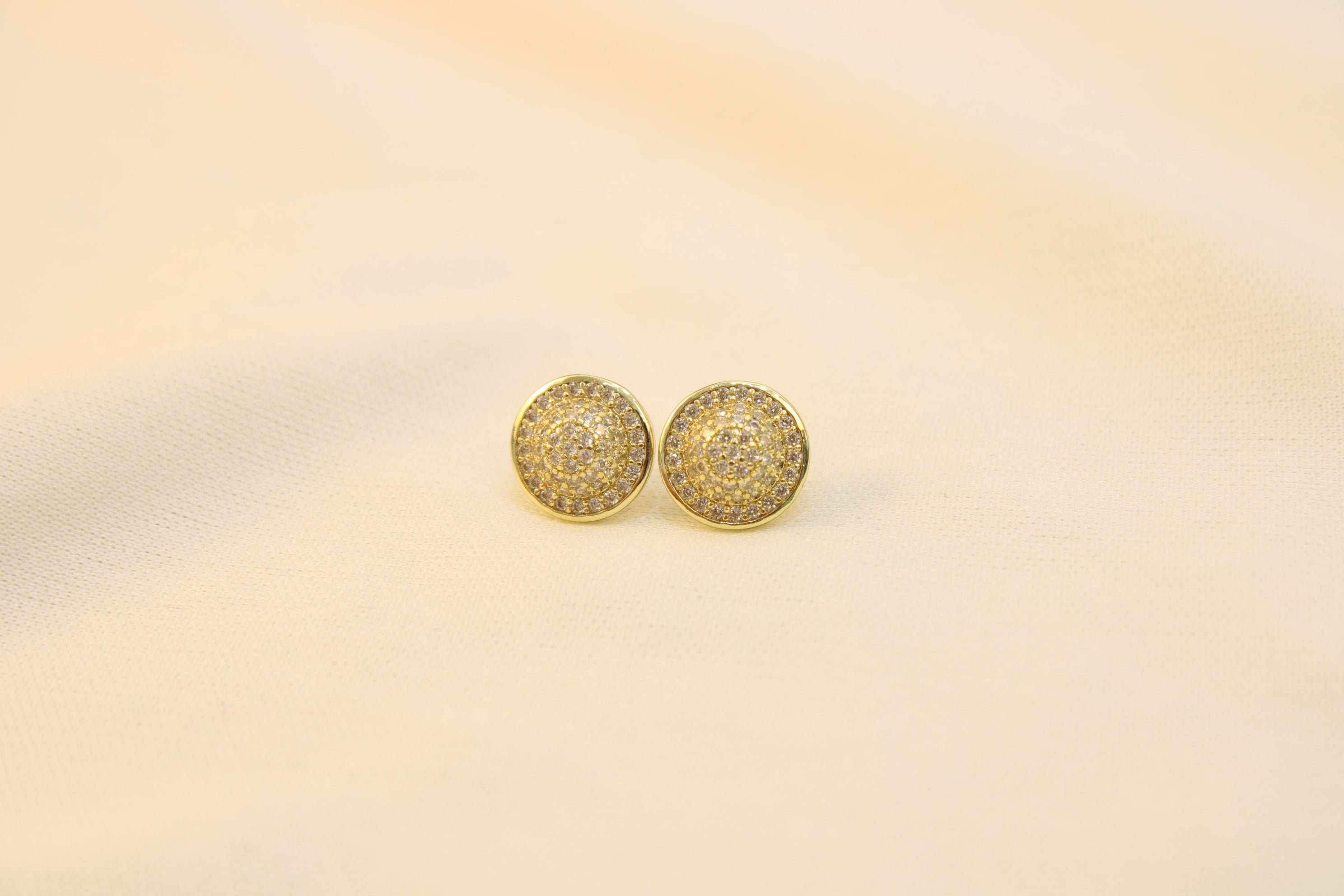 Arete Redondo Con Brillo