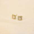 Arete Cuadrado Con Zirconia