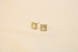 Arete Cuadrado Con Zirconia