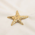 Broches/Prendedores De Estrella Con Espiral  Acero