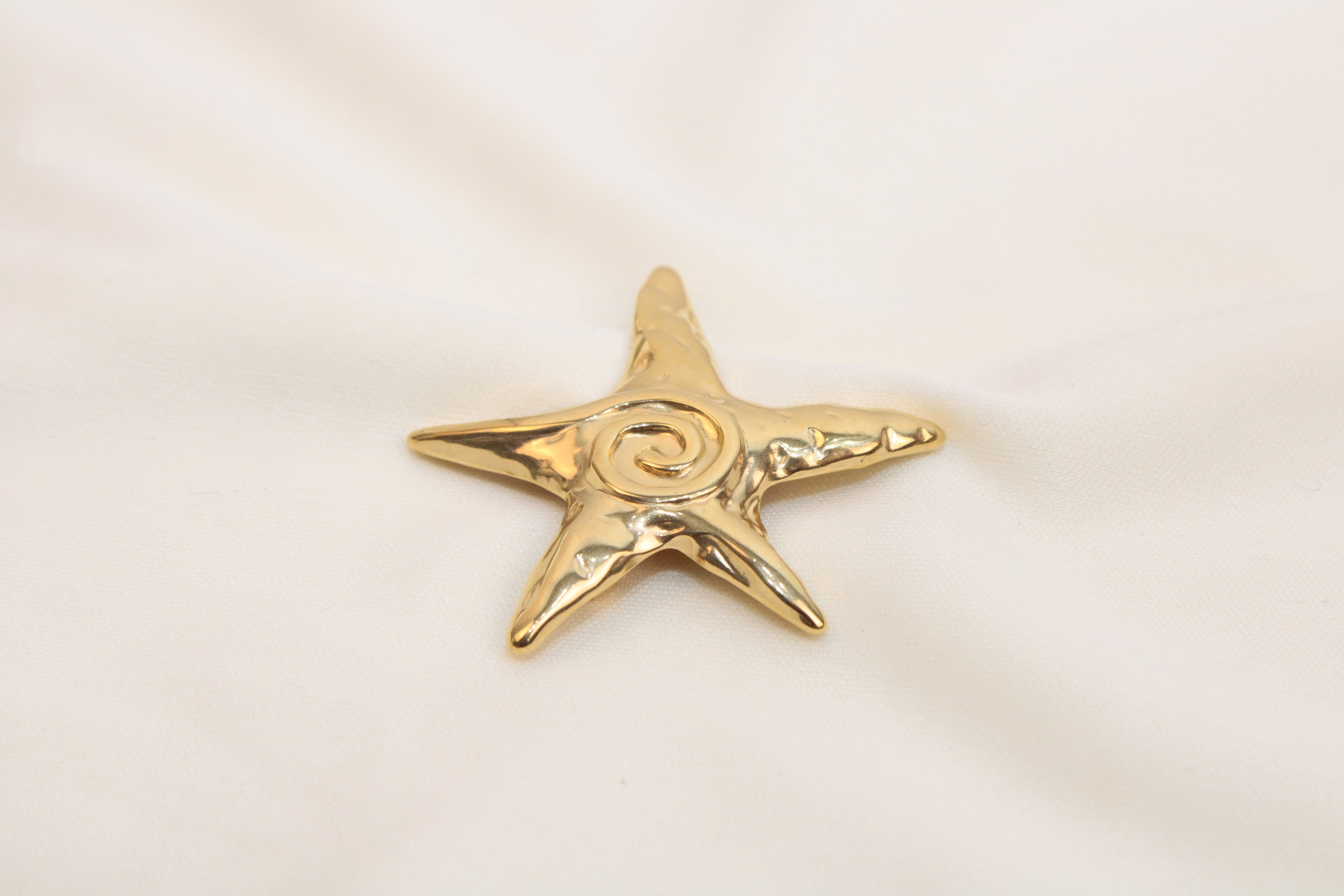 Broches/Prendedores De Estrella Con Espiral  Acero