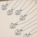 Dije De Iniciales Corazón Brillante Plateado