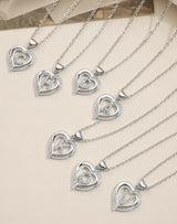 Dije De Iniciales Corazón Brillante Plateado