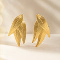 Arete Con Forma De Hoja
