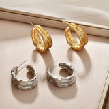 Arete Tipo Argolla Con Relieve