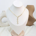Cadena Con Colgante Circular Brillante