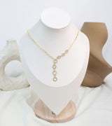 Cadena Con Colgante Circular Brillante