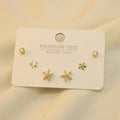 Set De 2 Flor Con Zirconia