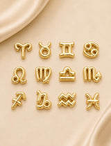Dije De Signos Zodiacales En Forma De Globo Dorado