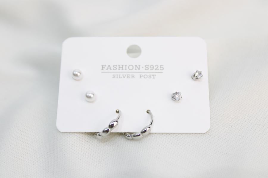 Set De Argolla, Perla Y Zirconia
