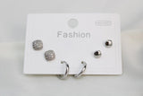 Set De Argolla Y Arete Con Brillo