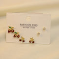 Set De 2 Cereza Y Zirconia
