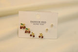 Set De 2 Cereza Y Zirconia
