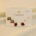 Set De Cereza, Fresa Y Zirconia