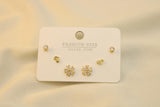 Set De Corazón, Flor Y Zirconia