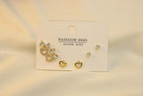 Set De Corazón Con Zirconia