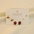 Set De Cereza, Fresa Y Zirconia
