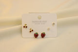 Set De Cereza, Fresa Y Zirconia