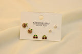 Set 3 Pares De Manzana/Cereza